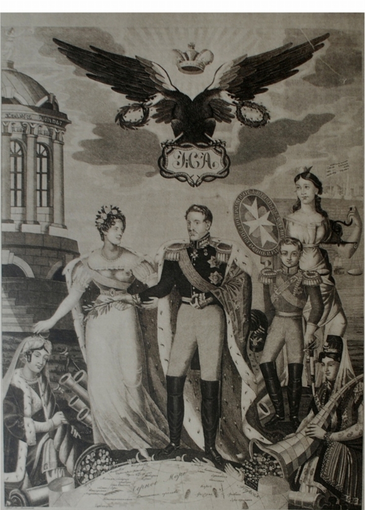 Triumful lui Nicolai I. Alegorie