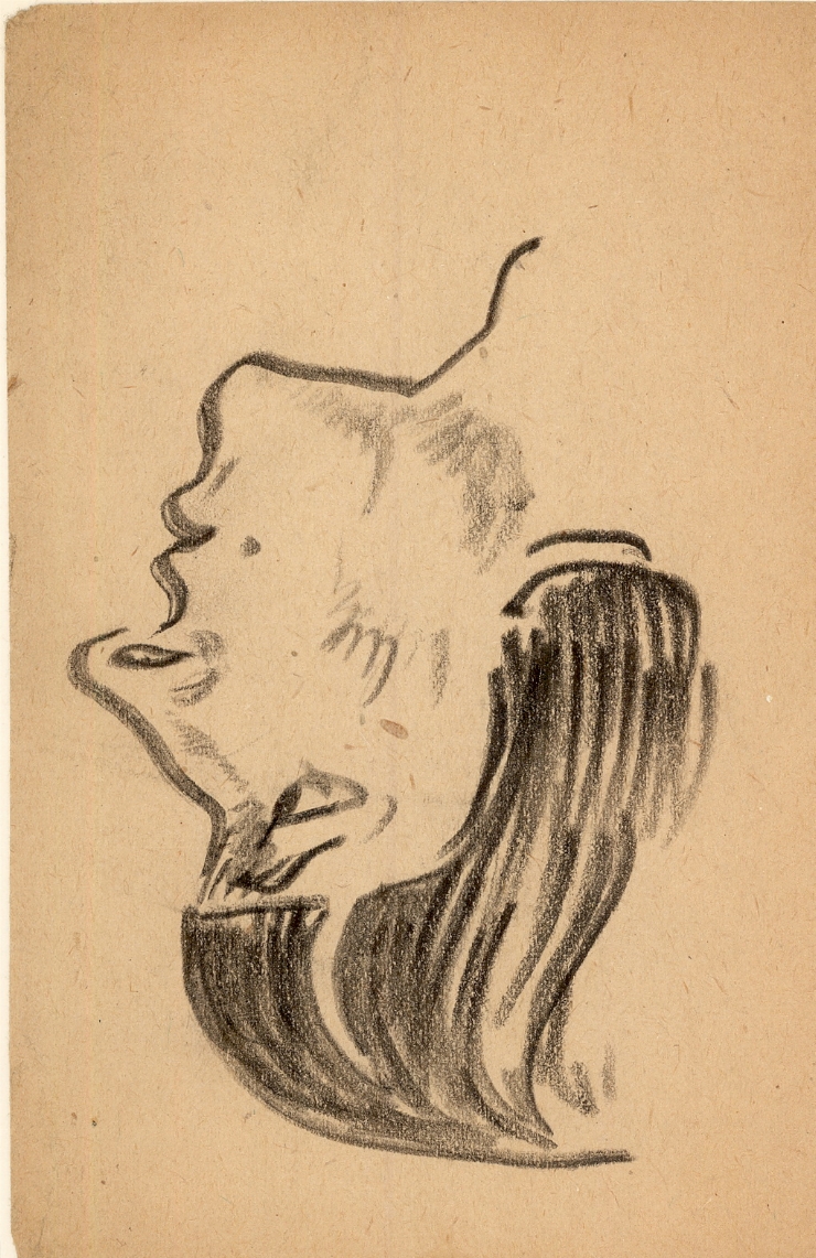 Crochiu (Portret de femeie în profil)