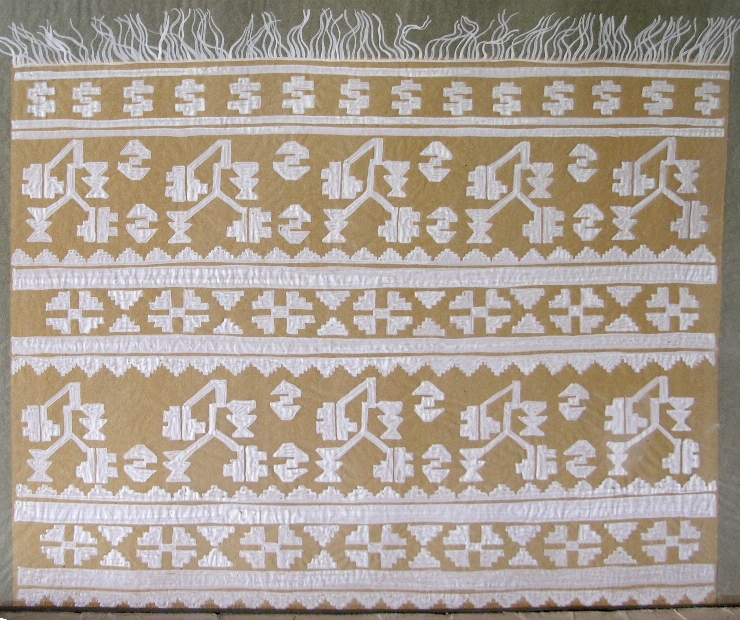 Fragment de ştergar cu model de ţesut