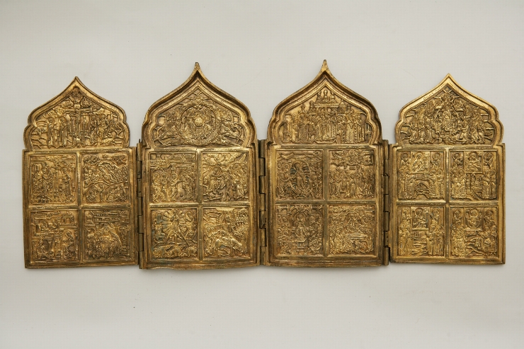 Icoană-pliant cu 4 canaturi 