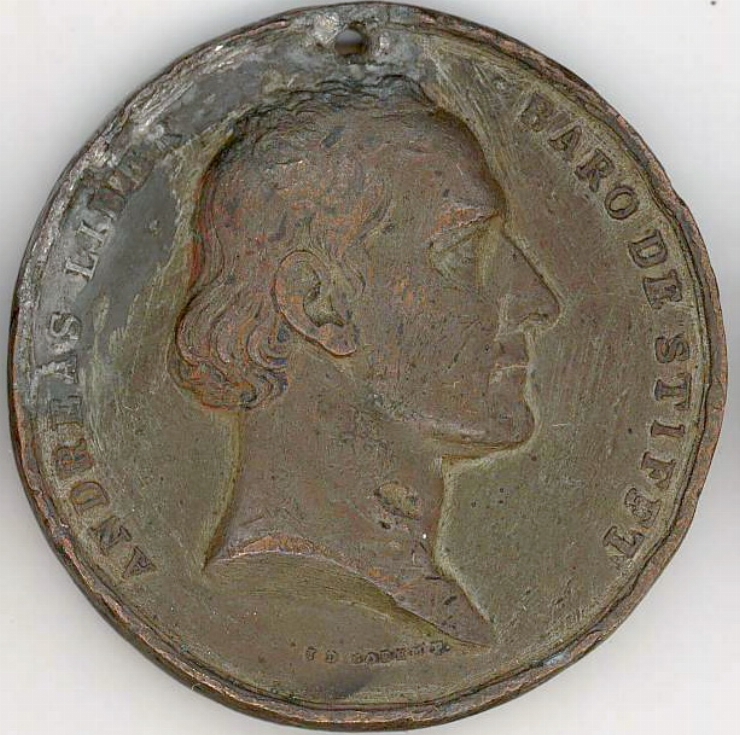 Medalie comemorativă ”Medicul Andreas Liber (1760-834)”, 1834