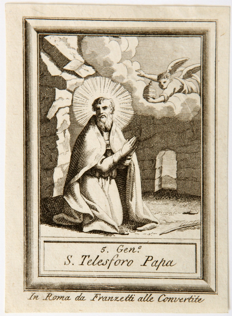Sf. Telesforo (foaie de calendar)