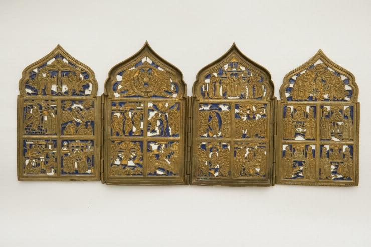 Icoană-pliant cu 4 canaturi 