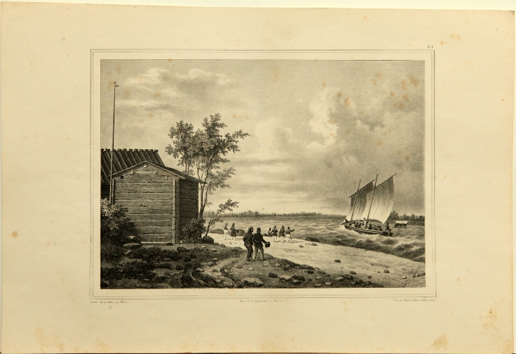 Foaia 3 din albumul „Descrierea călătoriei lui Alexandru I”, 1826