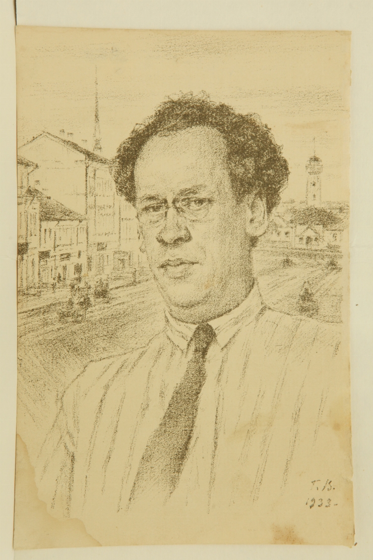 Portretul scriitorului I. Evdokimov. 1933