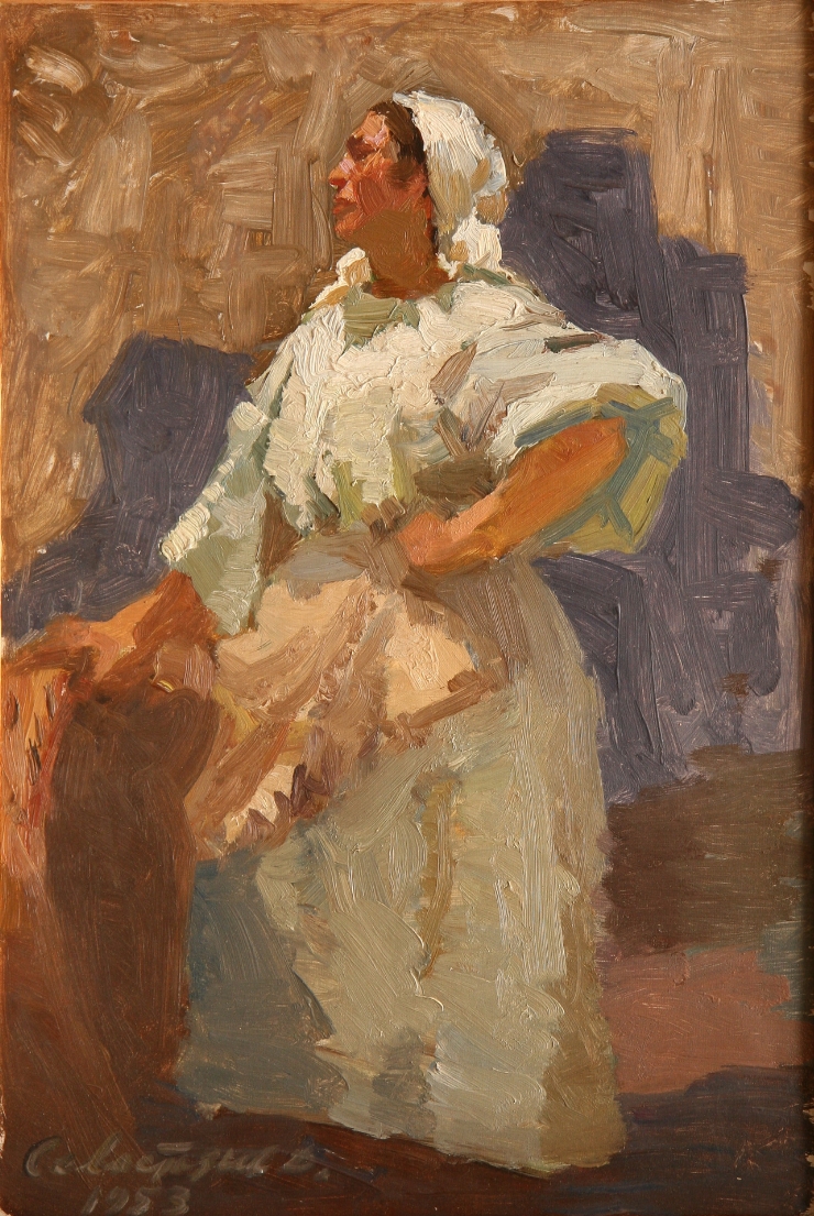 Portret de femeie. Studiu