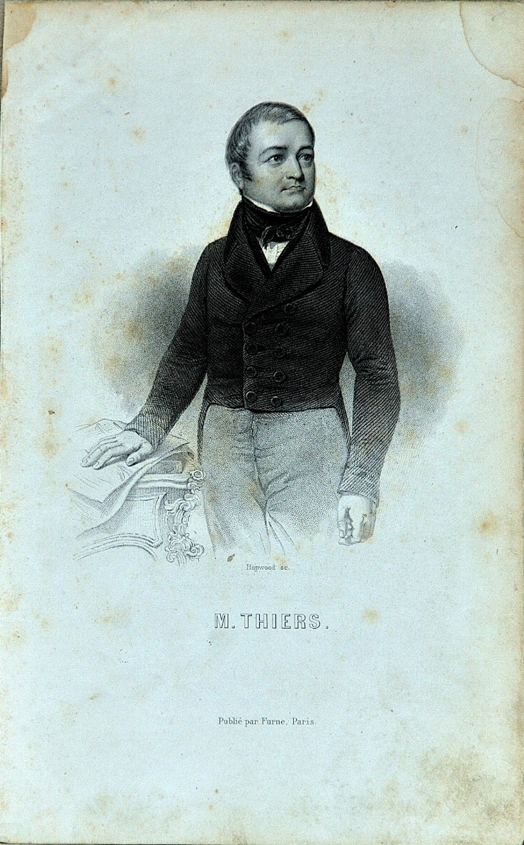 Portretul istoricului M. Thiers (1797-1877)