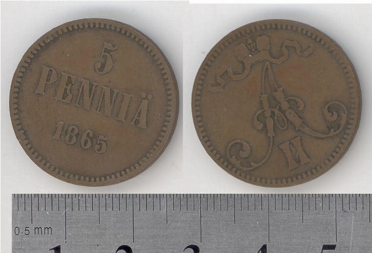 Monedă cu valoarea nominală de 5 peni