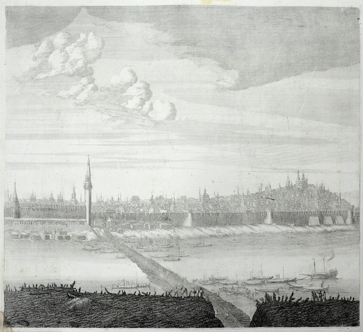 Vedere a Kremlinului din Moscova, 1707-8