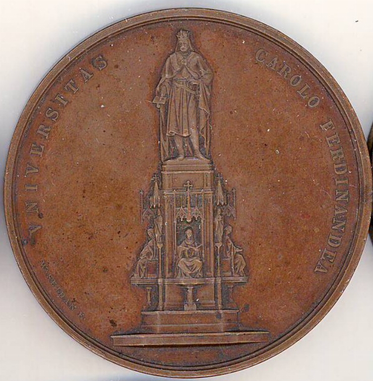 Medalie cu imaginea monumentului lui Karl Ferdinand, 1848