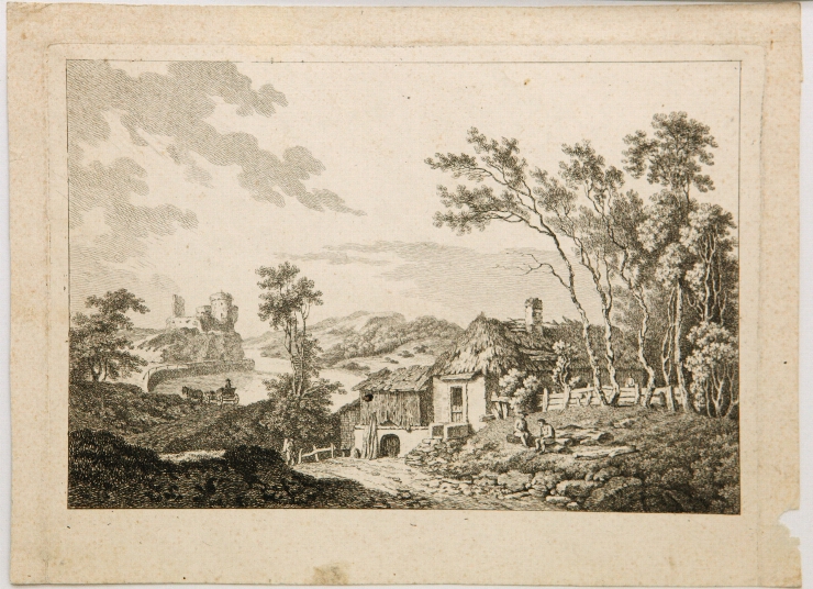 Peisaj cu castel