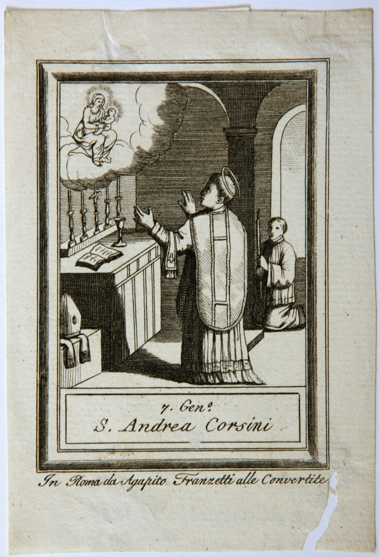 Sf. Andrei Corsini (foaie de calendar)