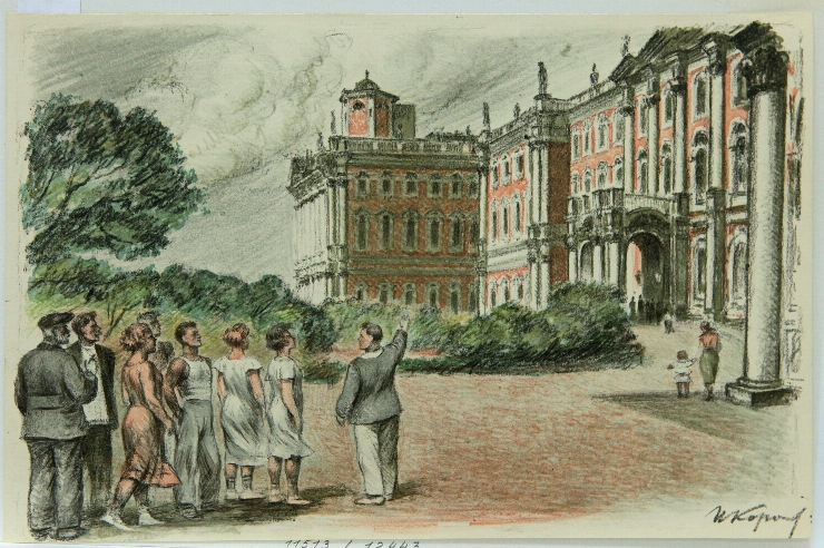 Sankt Petersburg. Paltul de Iarnă. Excursie