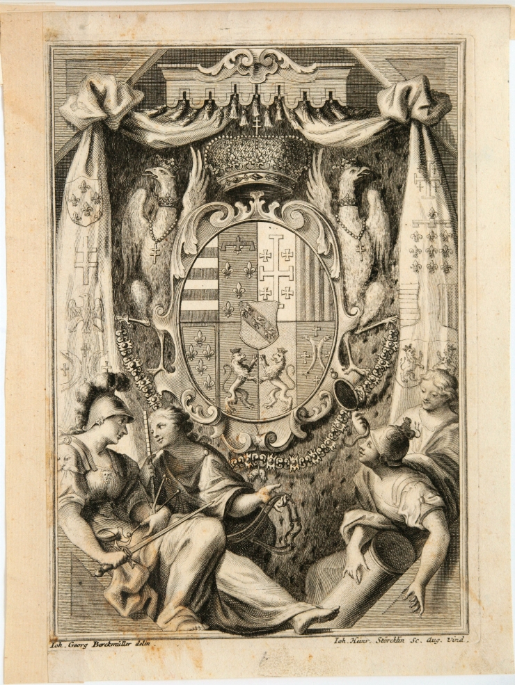 Alegorie cu blazon
