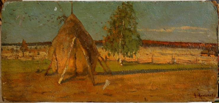 Peisaj cu stog
