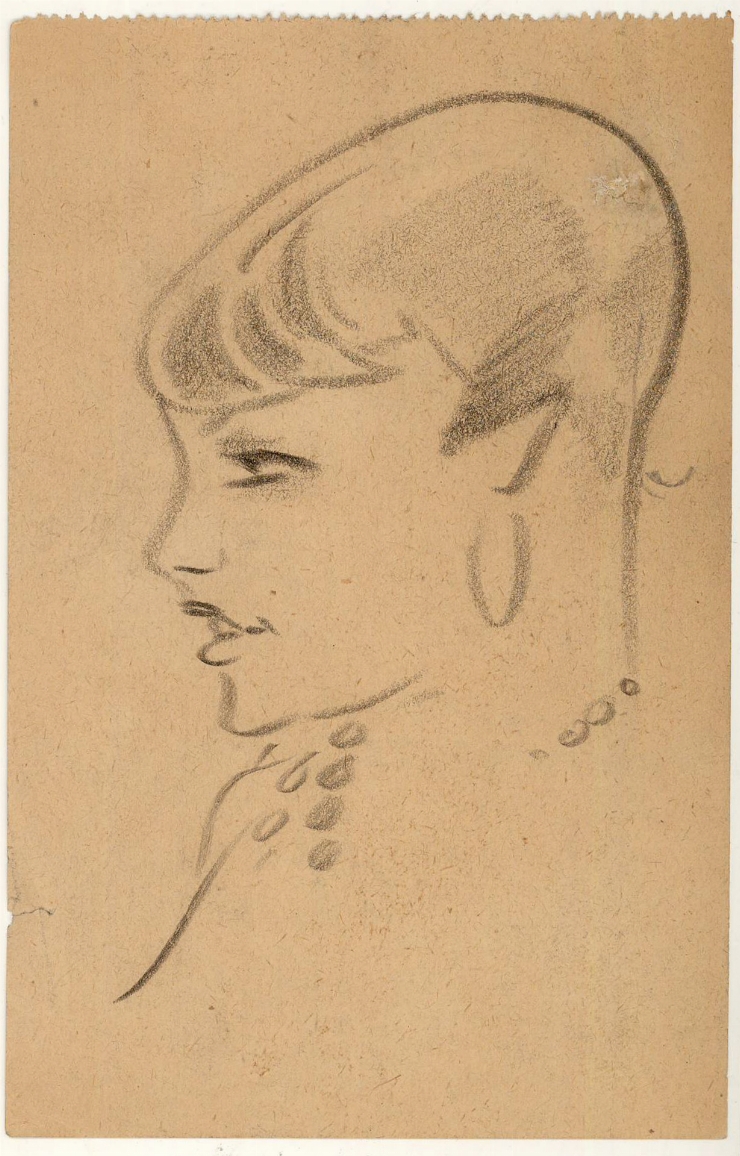 Crochiu (Portret în profil)