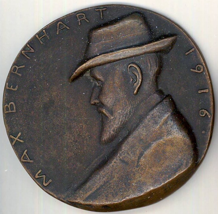 Medalie în cinstea lui Bernhardt Max, 1916