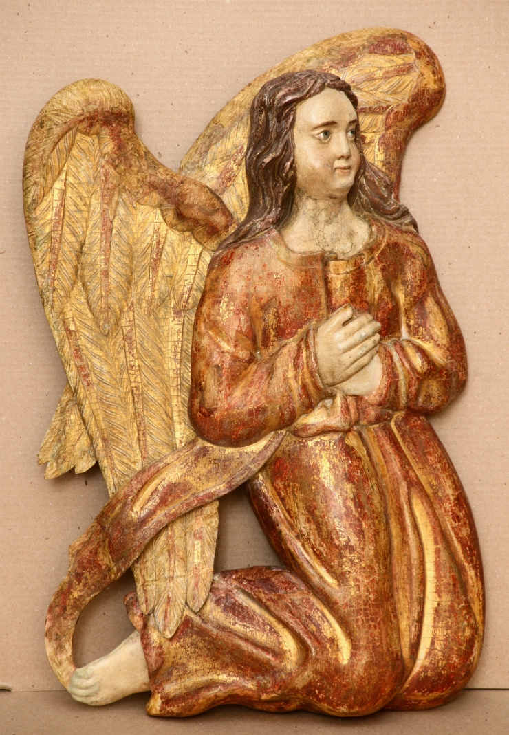 Înger, barelief, detaliu din iconostas