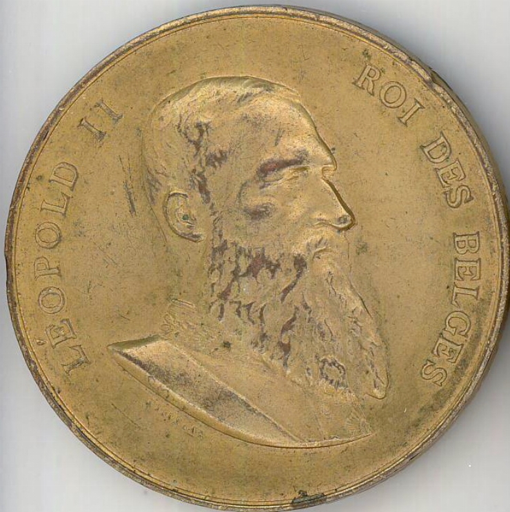 Medalie comemorativă ”a IV expoziție de artă din Bruxelles, anul 1907”