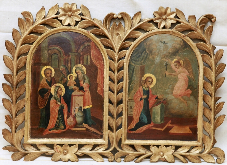 Întîmpinarea Domnului şi Buna Vestire (parte componentă a tîmplei iconostasului)