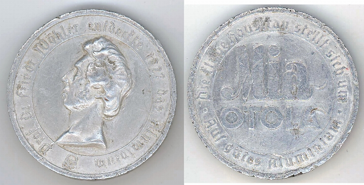 Medalie dedicată lui Friedrich Mekler