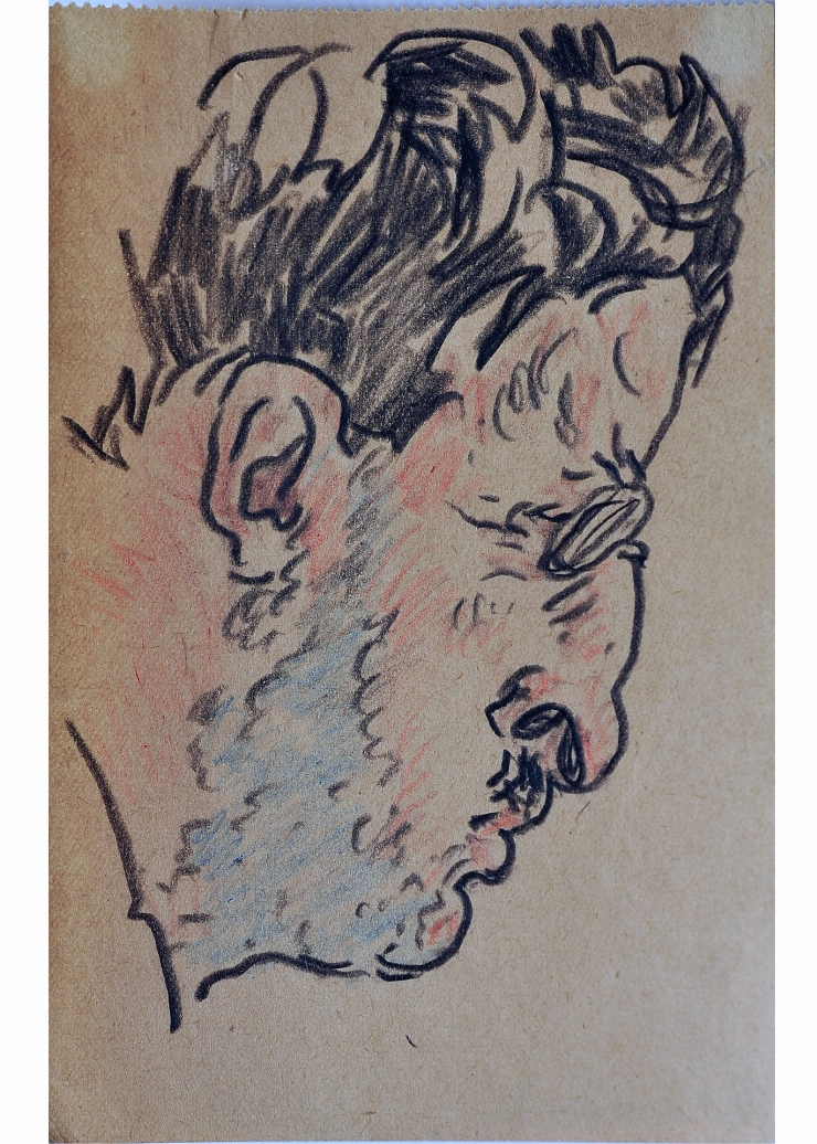 Schiţă (Portret de bărbat, în profil)