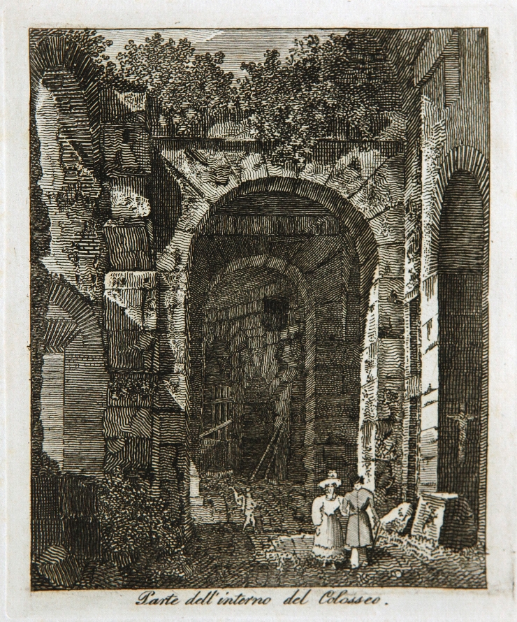 O parte din interiorul Colosseumului