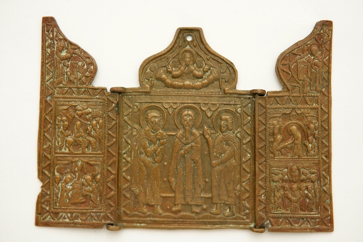 Icoană-pliant cu 3 canaturi 