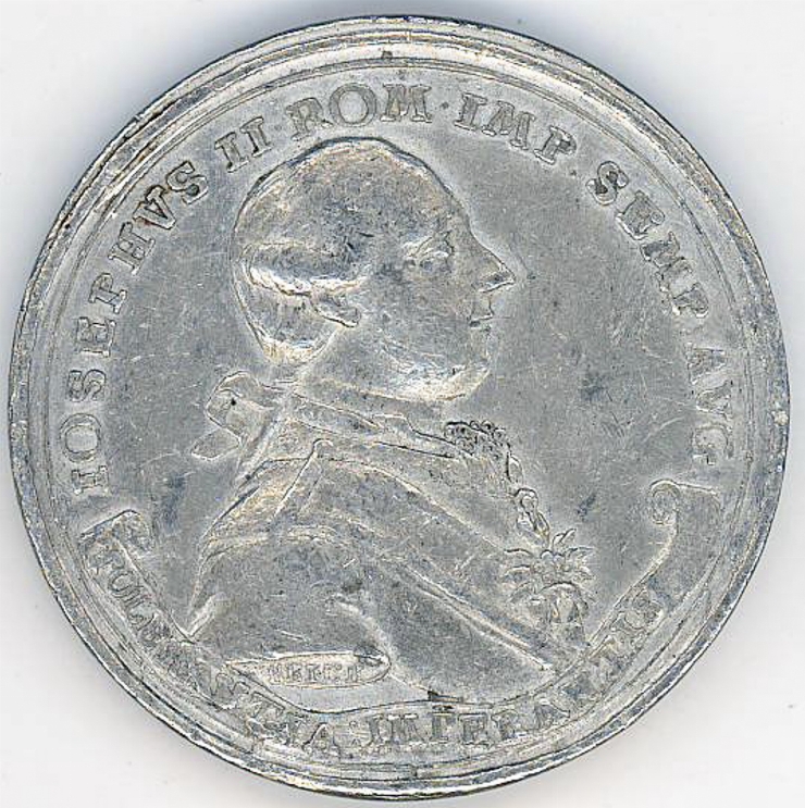 Medalie cu portretul împăratului Iosif II, 1782