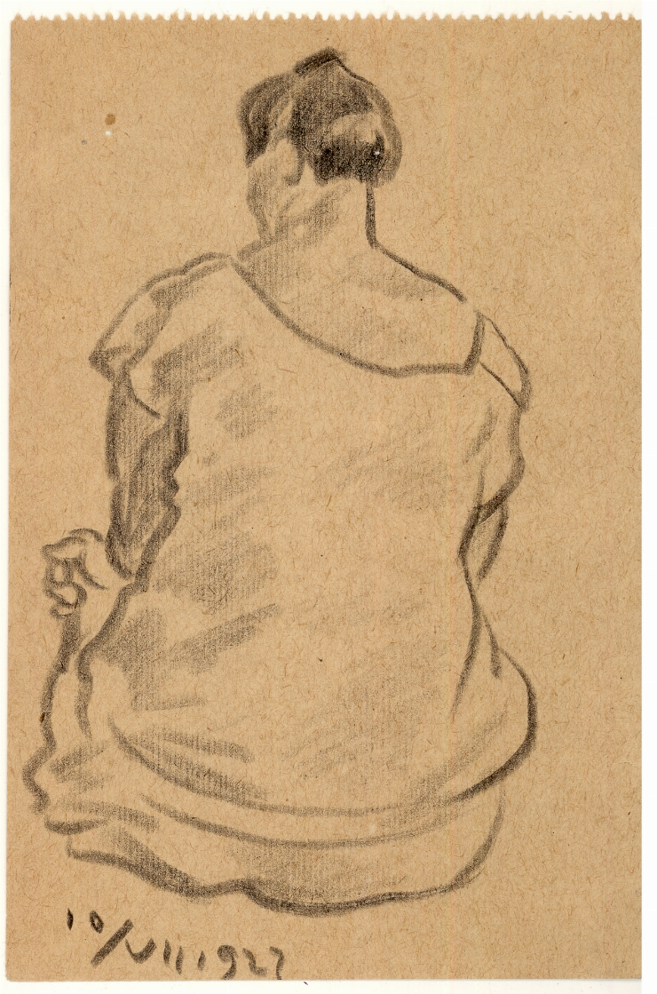 Schiţă (Femeie şezînd)