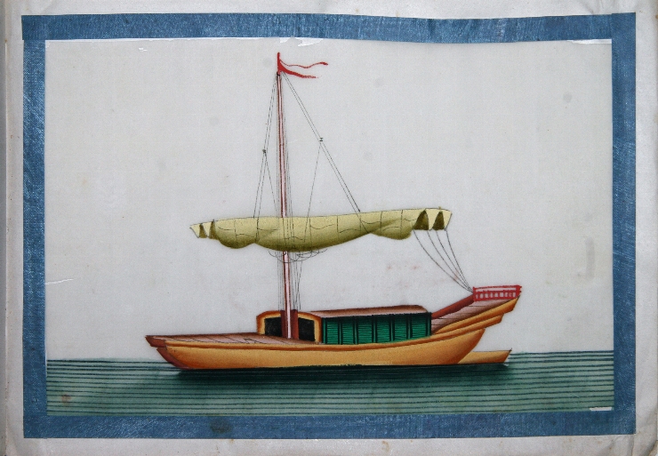 Ambarcațiune cu velă strînsă, f.10