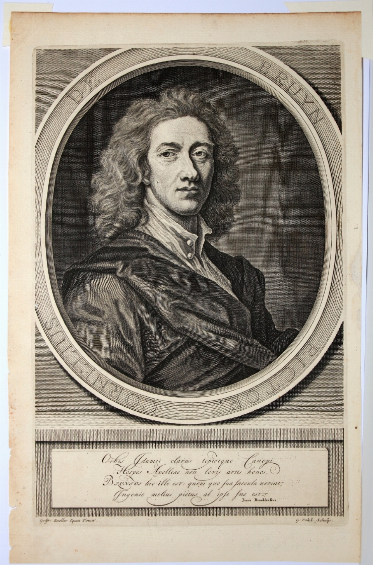 Portretul pictorului Cornelis de Bruijn, după Kneller Godfrey