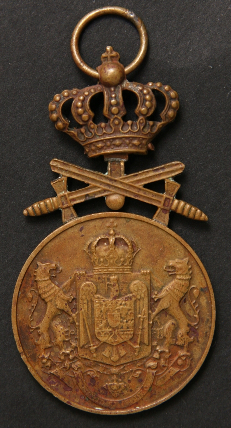 Medalie cu imaginea unui blazon