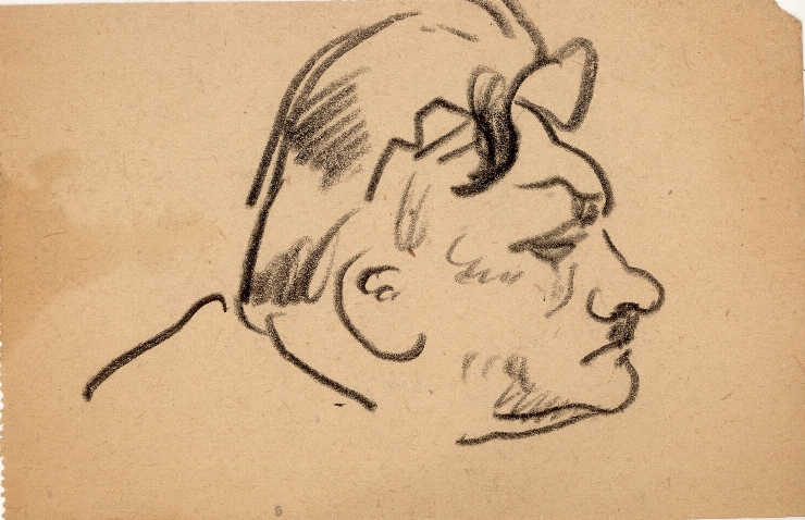 Schiţă (Portret de bărbat, în profil)