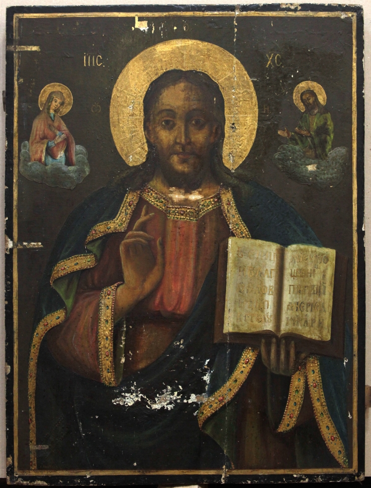 Hristos Pantocrator (în RP - Deisis)