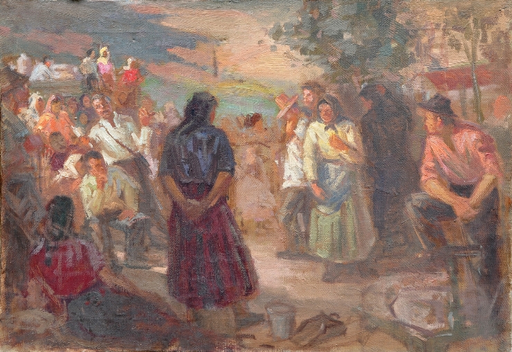 La adunarea colhoznicilor
