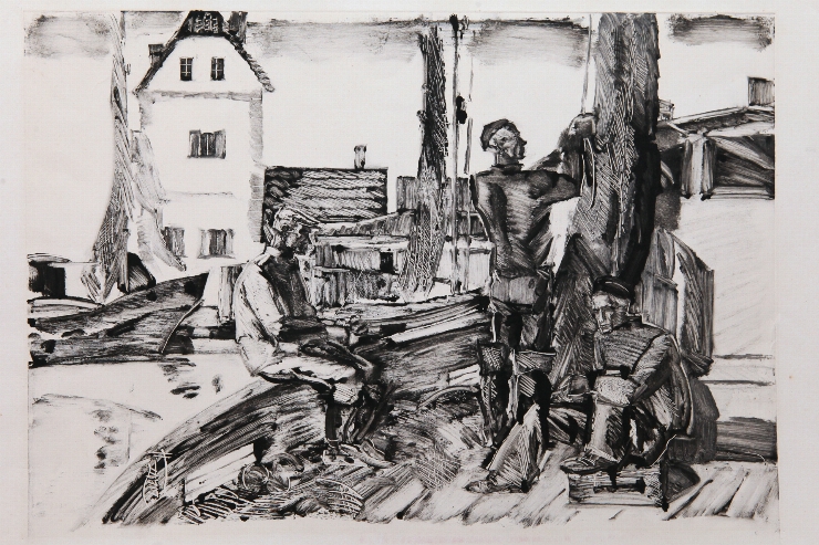 Apus de soare (Muncitori pescari)