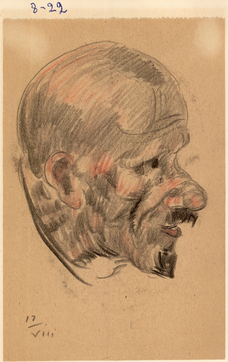 Crochiu (Portret de bărbat în profil)