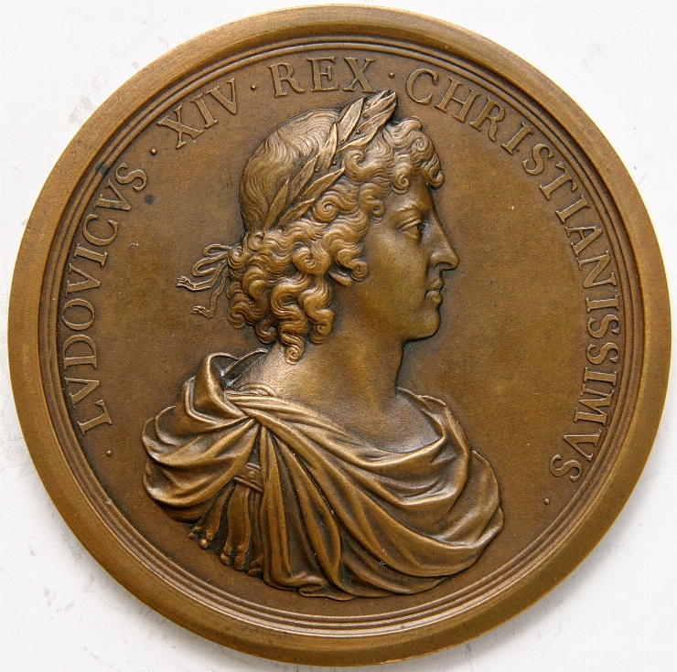 Medalie cu portretul regelui Louis XIV