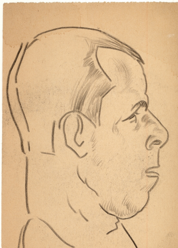 Schiţă (Portret de bărbat în profil)