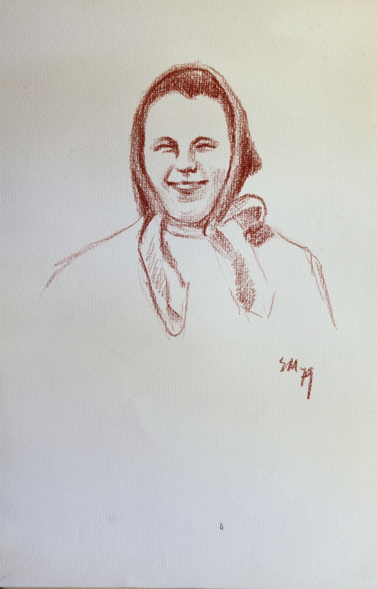 Portret de femeie în broboadă