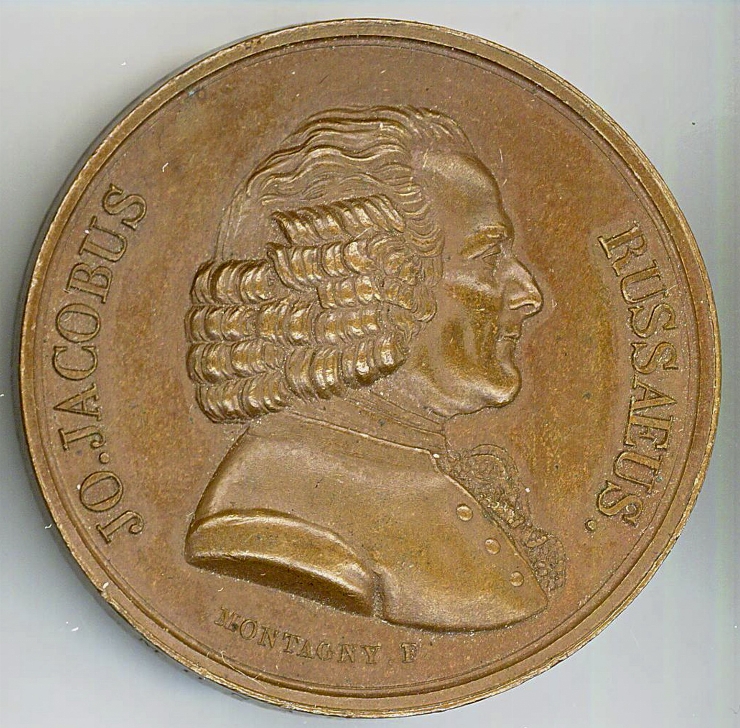 Medalie în cinstea lui Jean-Jacques Rousseau, 1819