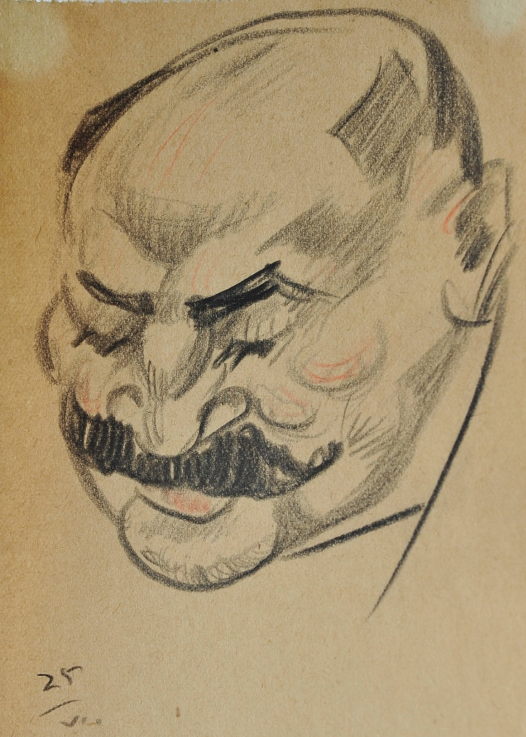 Schiţă (Portret de bărbat cu musteţi)