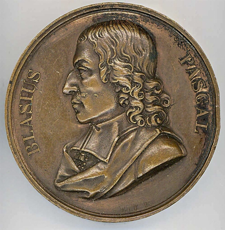 Medalie în cinstea lui Pascal Blaise, 1823