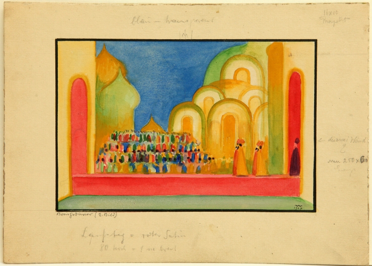 Schiță de decor la opera lui M.P.Musorgskii „Boris Godunov” (im. 2)