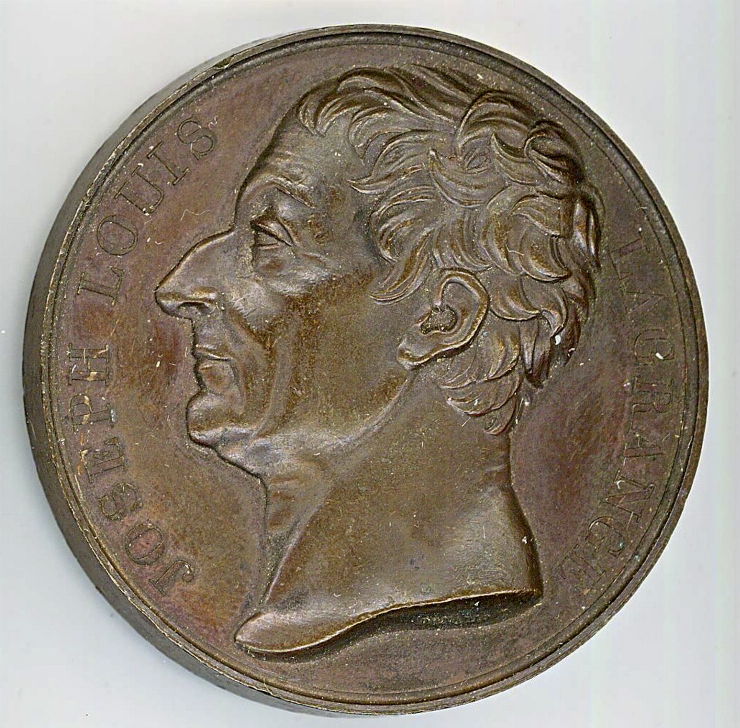 Medalie în cinstea matematicianului Joseph Louis Lagrange, (1736-813)