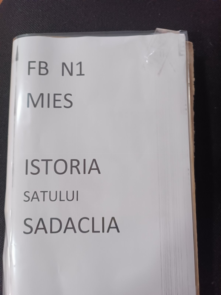 Carte „Istoria satului Sadaclia”