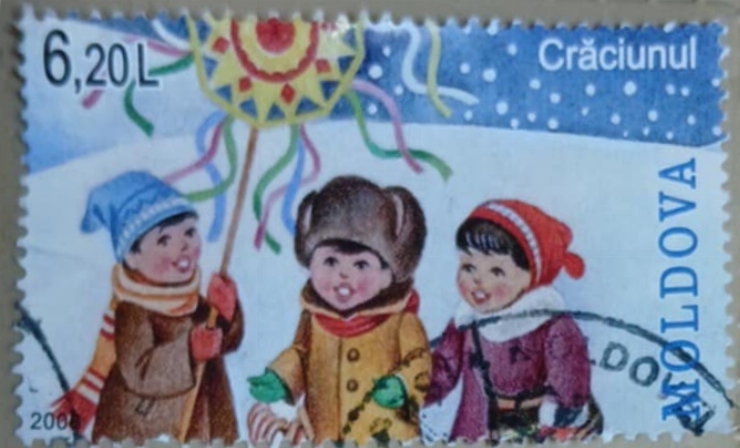 Timbru poștal - „Crăciunul – Colindători”