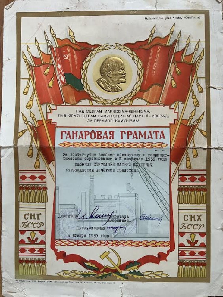 Diplomă de onoare a lui Strucaciov Matei Mihai