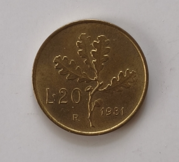Monedă 20 Lire